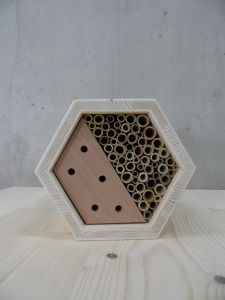 Nisthilfenmodul - Wildbienen, Bambus/Holzblock